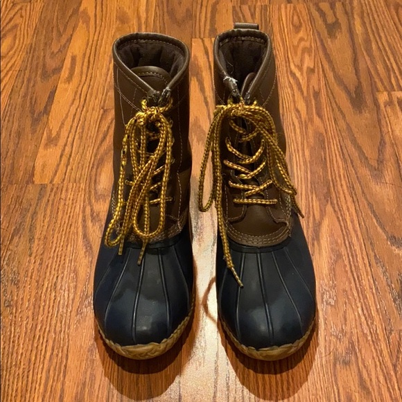 Target Leather And Rubber Duck Boots